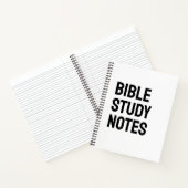 Bible Study Notes – White Spiral Notebook Notitieboek (Binnen)