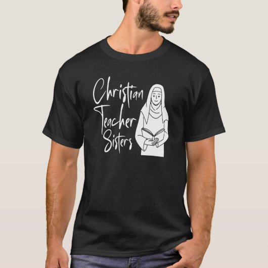 Bible Study Nun Christianity   Theology Christian  T-shirt (Voorkant)