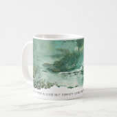 Bible Verse 1 John 4:18 Nature Faith Mug Koffiemok (Voorkant links)