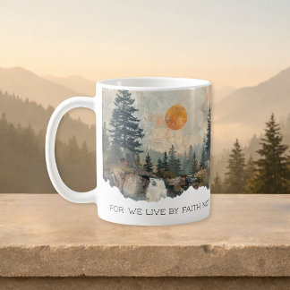 Bible Verse 2 Corinthians 5:7 River Faith Mug Koffiemok