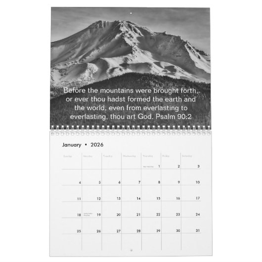 BIBLE VERSE CALENDAR KALENDER (Jan 2026)