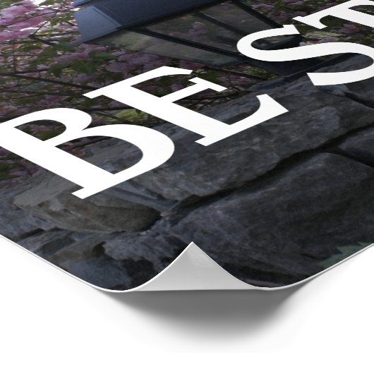 Bible Verse Cherry Blossom Poster (Hoek)