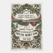 Bible Verse Christian Encouragement Tea Towel Theedoek (Verticaal)