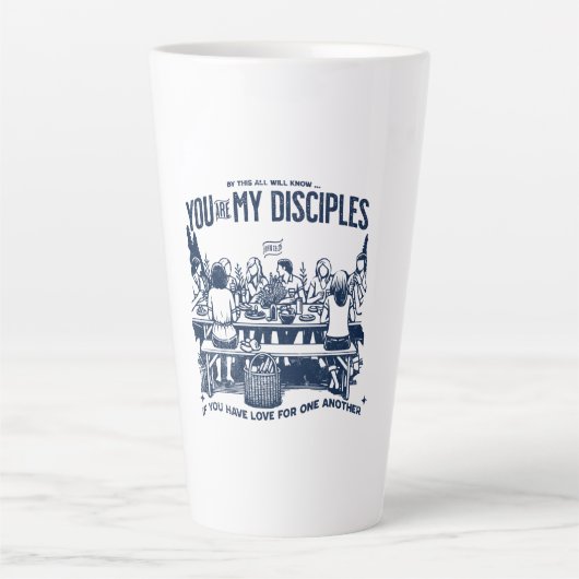 Bible Verse Cup to encourage and bless Christians Latte Mok (Voorkant)