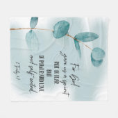 Bible verse  fleece blanket (Voorkant (Horizontaal))