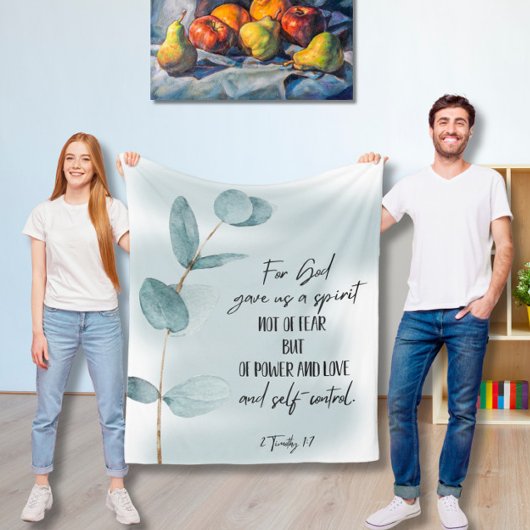 Bible verse  fleece blanket deken