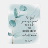 Bible verse  fleece blanket deken (Voorkant)