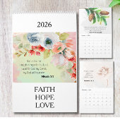Bible Verse Floral Calendar 2026 Kalender