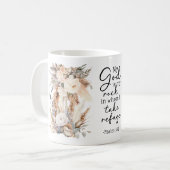 Bible Verse Floral Coffee Mug Koffiemok (Voorkant links)