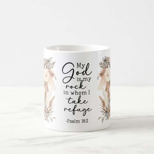Bible Verse Floral Coffee Mug Koffiemok (Center)