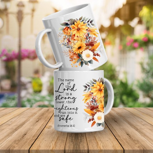 Bible Verse Floral Coffee Mug Koffiemok