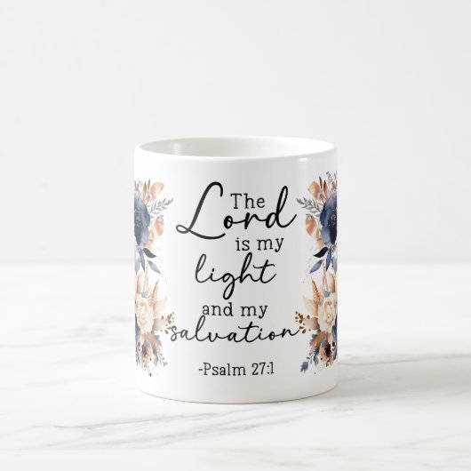 Bible Verse Floral Psalms Coffee Mug Koffiemok (Center)