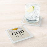 Bible verse Floral scripture  Glazen Onderzetter<br><div class="desc">The Bible Verse Floral Scripture Glass Coaster is a beautiful blend of faith and home décor that brings inspiration to everyday moments. Featuring an uplifting Bible verse surrounded by delicate floral artwork, the design creates a peaceful and elegant look. The soft botanical elements highlight the scripture while adding a gentle,...</div>