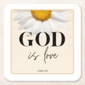 Bible verse Floral scripture Kartonnen Onderzetters (Voorkant)