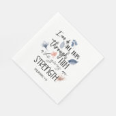 Bible verse Floral  Servet (Hoek)