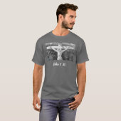 Bible Verse 'For God' Cross Personalize T-shirt (Voorkant volledig)