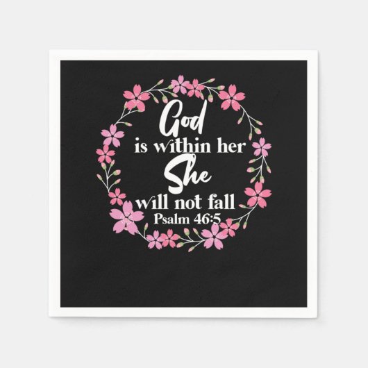 Bible Verse God Is Within Her She Will Not Fall Ps Servet (Voorkant)