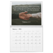  Bible Verse Gold Cross Arched Photo Gallery Kalender (Feb 2026)