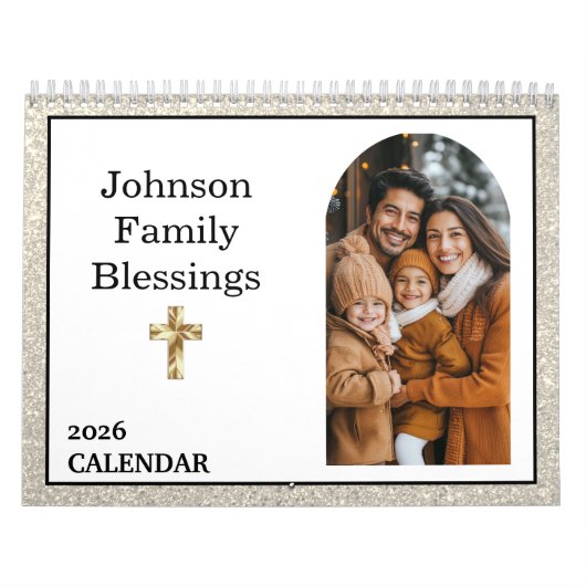  Bible Verse Gold Cross Arched Photo Gallery Kalender (Hoes)