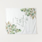 Bible Verse Greenery Hij herstelt mijn ziel Tapest Wandkleed (Voorkant (horizontaal))