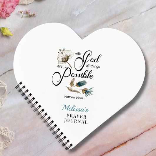 Bible Verse Heart Prayer tijdschrift Notitieboek