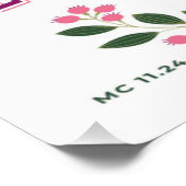 Bible verse in Romanian for Faith MC 11.24 Perfect Poster (Hoek)