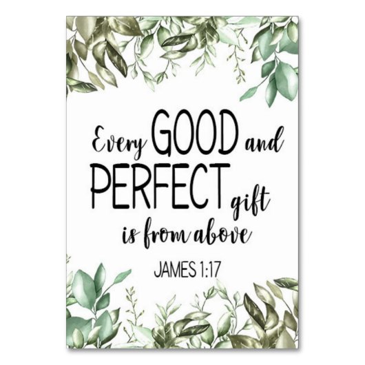 Bible Verse James Kaart (Achterkant)