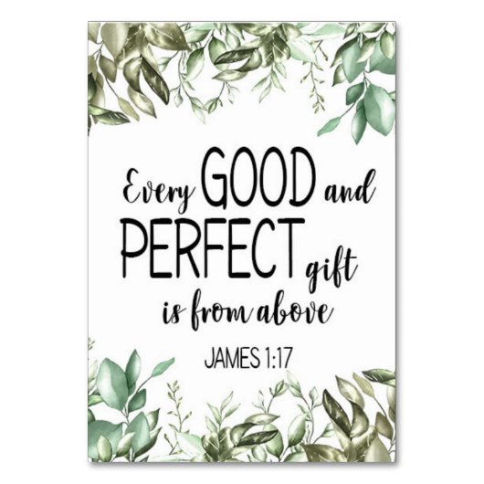 Bible Verse James Kaart (Voorkant)