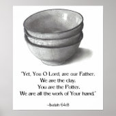 BIBLE VERSE, JE BENT DE POTTER, ISAIAH POSTER (Voorkant)