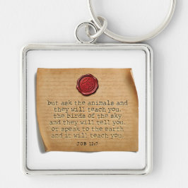 BIBLE VERSE - Job 12:7 - Keychain