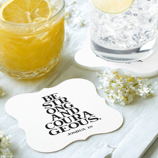 Bible verse Joshua  Kartonnen Onderzetters