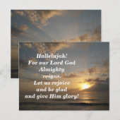 Bible Verse Memory Kaart Revelation 19:6-7 (Voorkant / Achterkant)