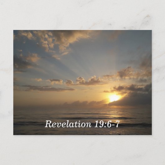Bible Verse Memory Kaart Revelation 19:6-7 (Achterkant)