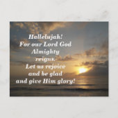 Bible Verse Memory Kaart Revelation 19:6-7 (Voorkant)