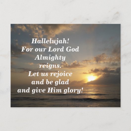 Bible Verse Memory Kaart Revelation 19:6-7 (Voorkant)