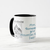  Bible Verse Mountain Moving Faith Personalize Mok (Voorkant links)