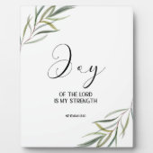 Bible verse Nehemiah leaves scripture  Plaque Fotoplaat (Voorkant)