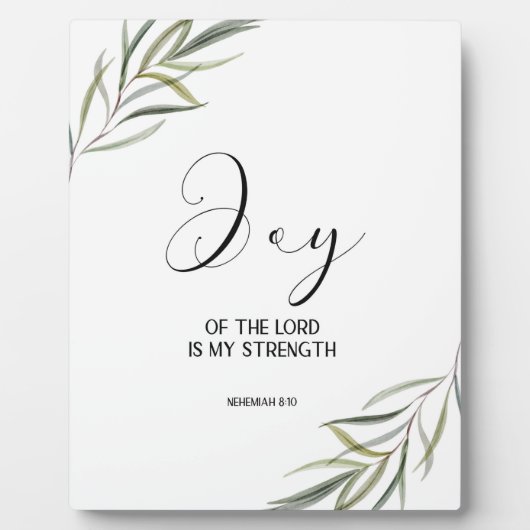 Bible verse Nehemiah leaves scripture  Plaque Fotoplaat (Voorkant)