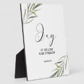 Bible verse Nehemiah leaves scripture  Plaque Fotoplaat (Zijkant)