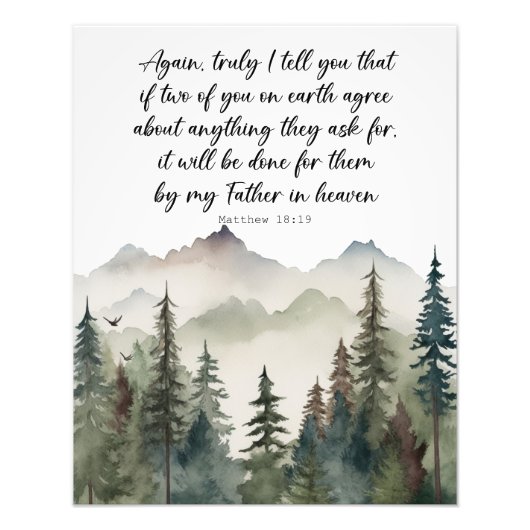 Bible Verse Poster Matthew 18 (Voorkant)