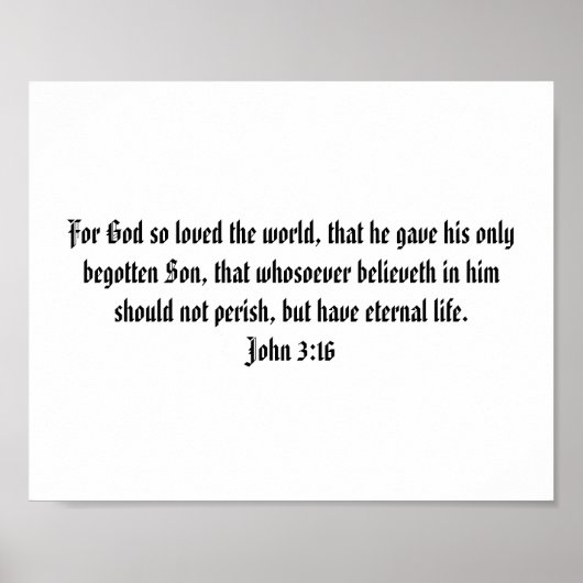 Bible Verse Poster Print Template To Personalize (Voorkant)