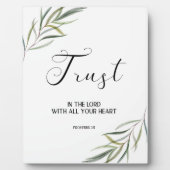 Bible verse Proverbs leaves scripture  Plaque Fotoplaat (Voorkant)