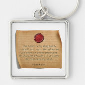 BIBLE VERSE - Psalm 23:1 - Keychain (Voorkant)