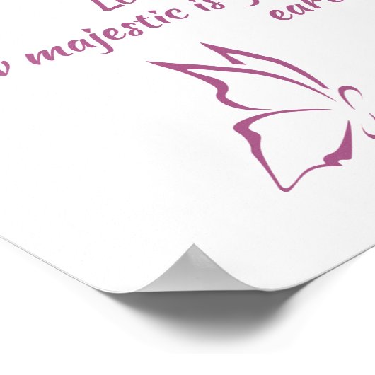 Bible Verse Psalm 8 Glory in the Heavens Poster (Hoek)