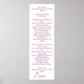 Bible Verse Psalm 8 Glory in the Heavens Poster (Voorkant)