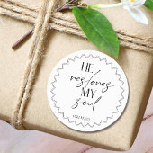 Bible Verse psalm Round Sticker