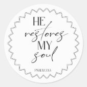 Bible Verse psalm Round Sticker (Voorkant)