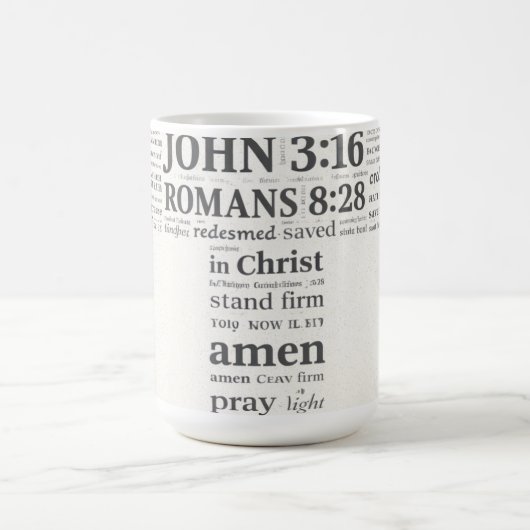 Bible Verse Reference Cross Wall Art Koffiemok (Center)