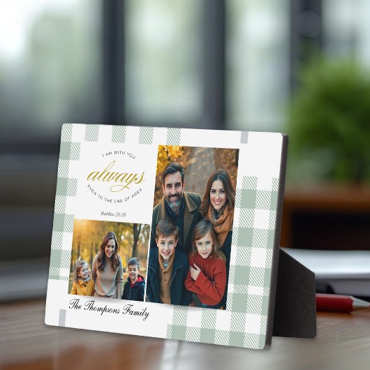 Bible Verse Sage Family Photo Collage Scripture Fotoplaat