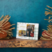 Bible Verse Sage Family Photo Collage Scripture Fotoplaat (Zijkant)